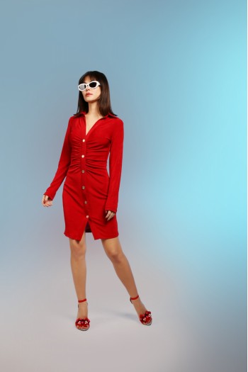 Mia Su Kırmızı Elbise