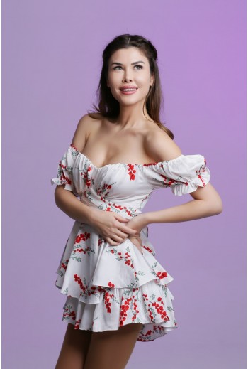 Mia Su Sunny / White and Floral